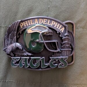Vintage 1987 Philadelphia Eagles Siskiyou Belt Buckle – Limited Edition #1138